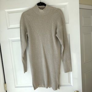Abercrombie & Fitch tan sweater dress